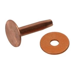 #14 Solid Copper Rivets With Burrs -Leather Craft Shop 00014 CO 12