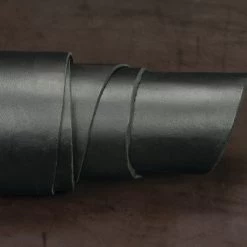 Black Veg Tanned Strap Leather, 7/8 Oz.