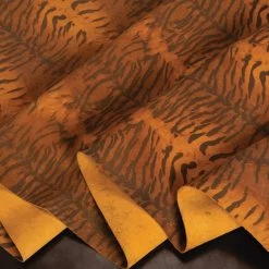 Tiger Printed Leather, 3-4 Oz.