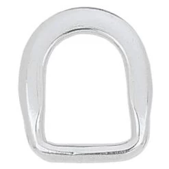 Beveled Saddle D-Ring Stainless Steel, 1"
