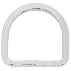 Beveled Saddle D-Ring Stainless Steel, 3"