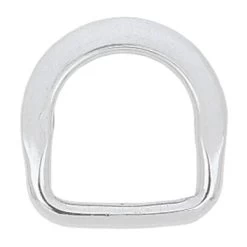 Beveled Saddle D-Ring Stainless Steel, 1-1/4"