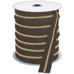 YKK® #10 Bulk Zipper, Solid Brass