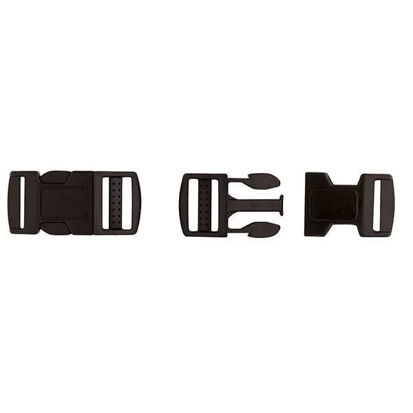 SRC Contoured Side Release Buckle, Plastic, Black 3 SRC Contoured Side Release Buckle, Plastic, Black - Image 3
