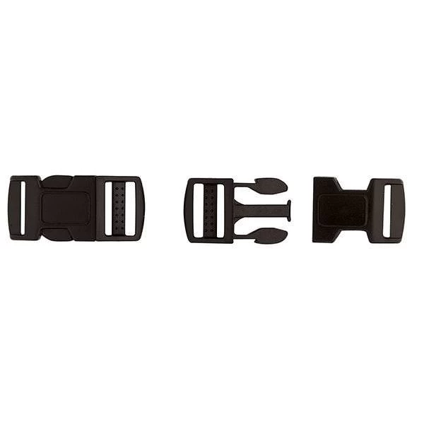 SRC Contoured Side Release Buckle, Plastic, Black 2 SRC Contoured Side Release Buckle, Plastic, Black - Image 2
