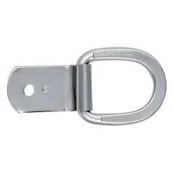 Clip And Flat D-Ring Stainless Steel, 1"