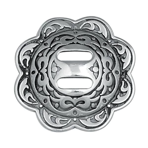 Jeremiah Watt Accented Floral Concho With Slot 6 Jeremiah Watt Accented Floral Concho With Slot - Image 6