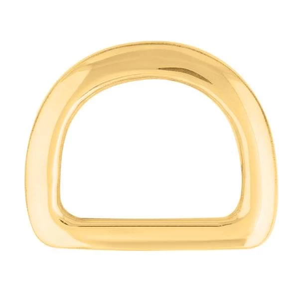 Beveled Saddle D-Ring Solid Brass, 2" 1 Beveled Saddle D-Ring Solid Brass, 2"