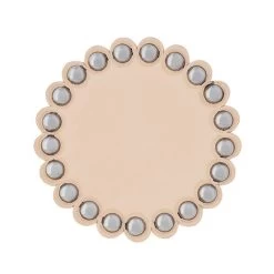 Leather Concho 1-1/4" With Spots Only