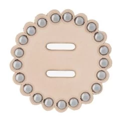 Leather Concho 1-1/4" With Spots And Slots