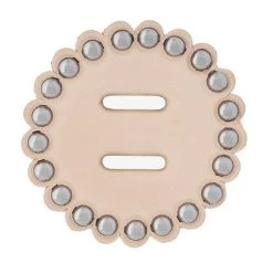 Leather Concho 1-1/2" With Spots And Slots