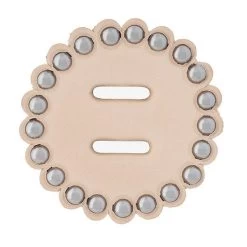 Leather Concho 1-3/4" With Spots And Slots