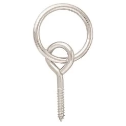 10151 Screw Eye With Ring Zinc Plated, 2"