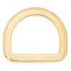 Saddle D-Ring Solid Brass, 2-1/2"