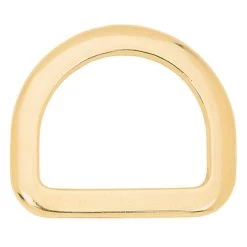 Saddle D-Ring Solid Brass, 2-1/2"
