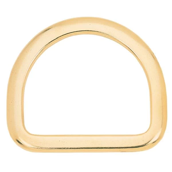 Saddle D-Ring Solid Brass, 3" 1 Saddle D-Ring Solid Brass, 3"
