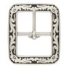 04411 Floral Clipped Corner Buckle