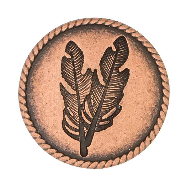 #1847 Feather Concho With Post 1 #1847 Feather Concho With Post