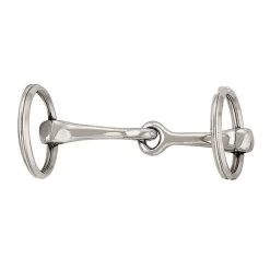 Snaffle Bit Key Ring, Zinc Over Chrome