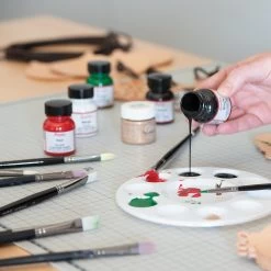 Angelus® Paint Brush Set -Leather Craft Shop 50 1944 b