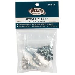 10-Pack Of #2205 Segma Snaps -Leather Craft Shop 52676 1