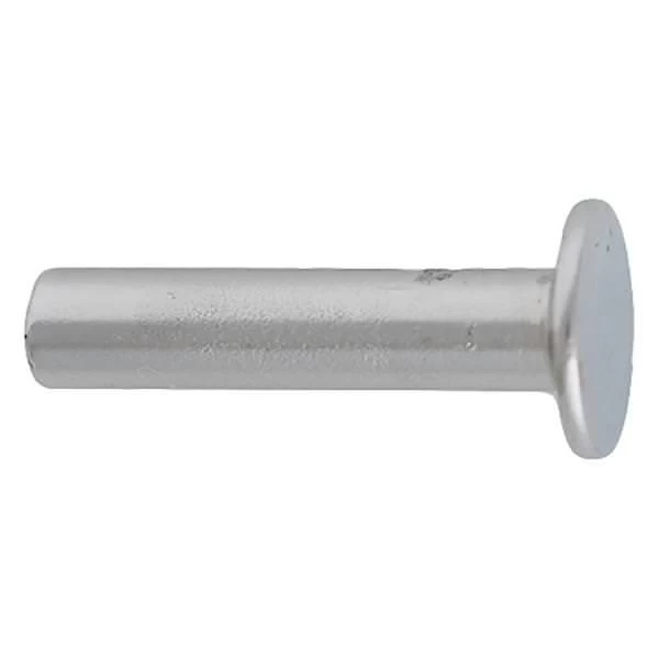 100-Pack Of #104 Tubular Rivets, Nickel Plated 1 100-Pack Of #104 Tubular Rivets, Nickel Plated