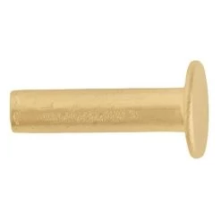 100-Pack Of #104 Tubular Rivets, Brass Plated 5 100-Pack Of #104 Tubular Rivets, Brass Plated -Leather Craft Shop 52696 1
