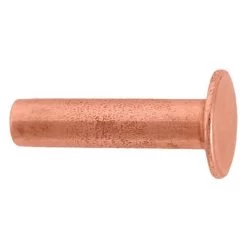 100 Pack Of #104 Tubular Rivets, Copper
