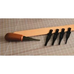 Quick Change Edge Beveler, Handle With 5 Blades -Leather Craft Shop 65 2988 8
