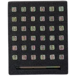 Alphabet/Number Set, 1/4"