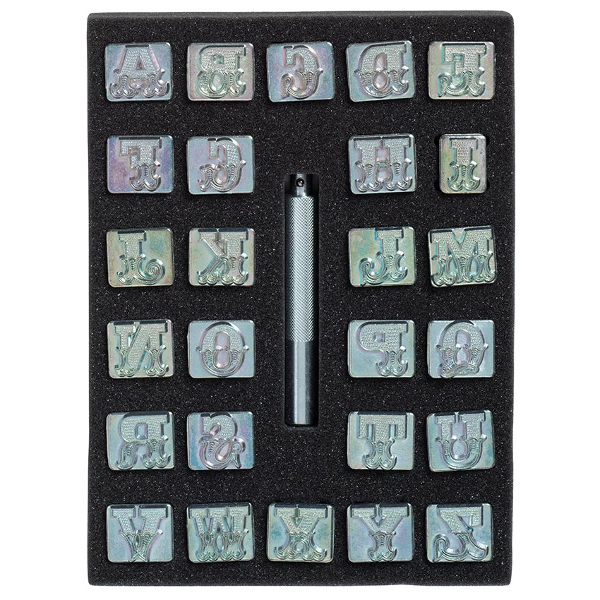 Leather Art Alphabet Stamping Set, 3/4" 1 Leather Art Alphabet Stamping Set, 3/4"