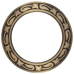 Jeremiah Watt Engraved Floral Breast Collar Ring