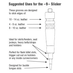Exotic Wood Leather Slicker 9 Exotic Wood Leather Slicker -Leather Craft Shop 9leatherslickerchart