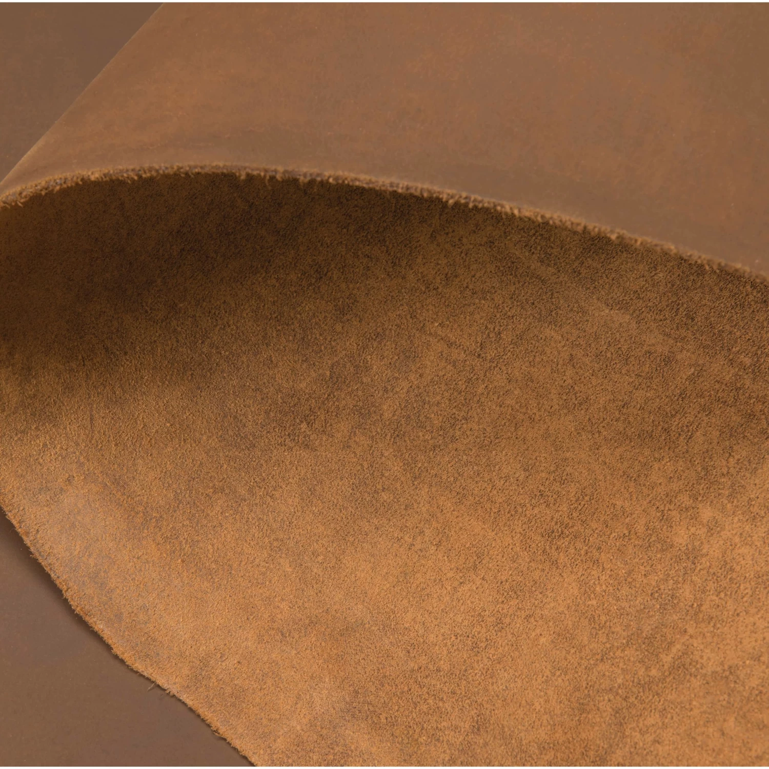 Matte Chrome Tanned Water Buffalo Leather, 5-6 Oz., Bark Brown 2 Matte Chrome Tanned Water Buffalo Leather, 5-6 Oz., Bark Brown - Image 2