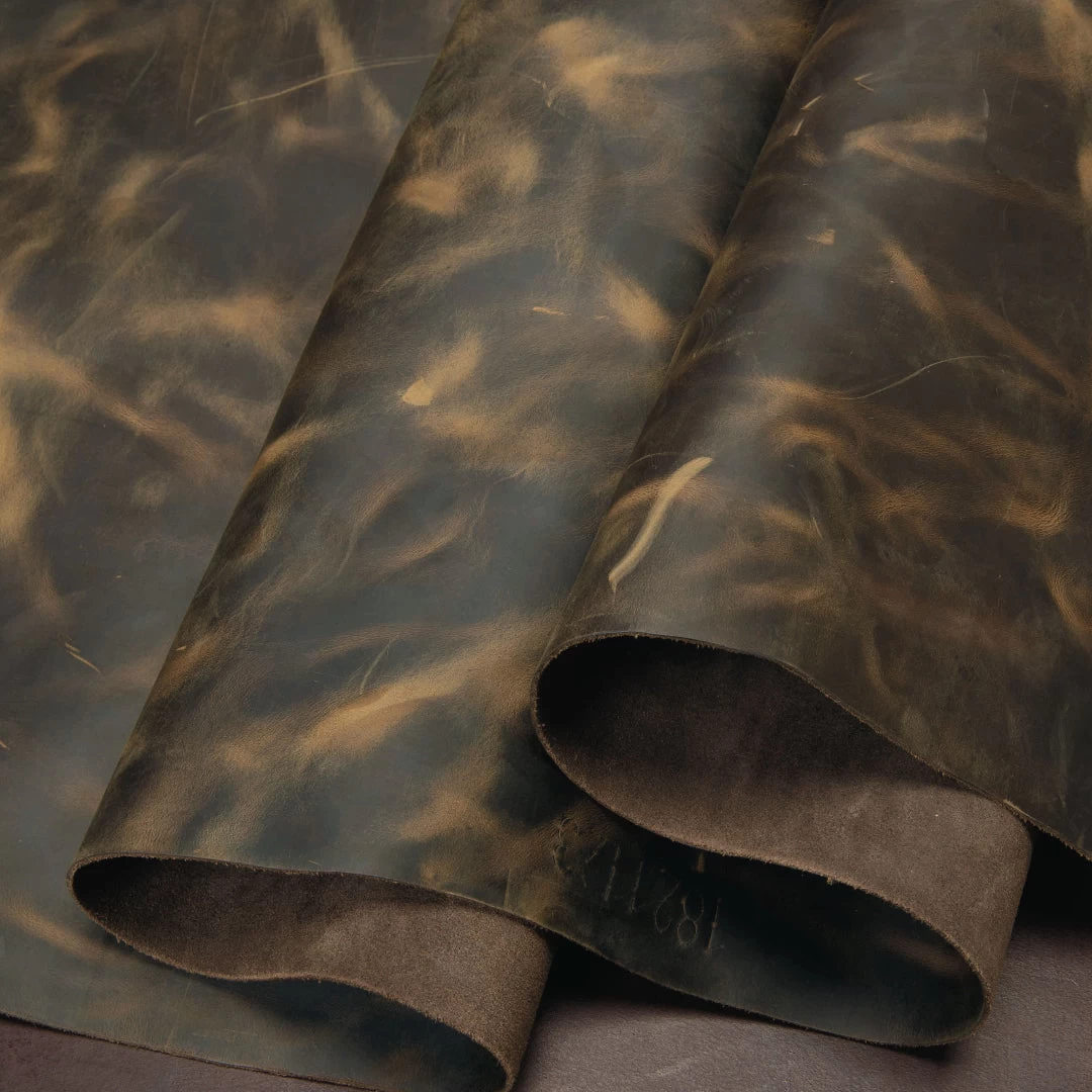 Santa Rosa Oily Pull-Up Leather Side, 3-4 Oz. 4 Santa Rosa Oily Pull-Up Leather Side, 3-4 Oz. - Image 4