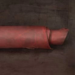 CHAHINLEATHERĀ® Burgundy Alum Tanned Leather, Sides